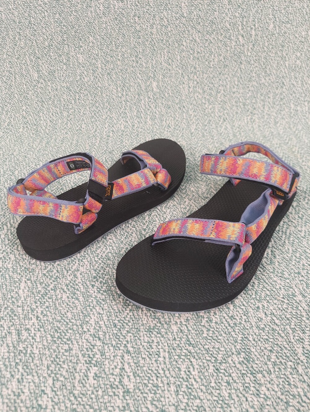 Teva FU1022C Original Sandals In Multi-color Motif, Womens Sz 9